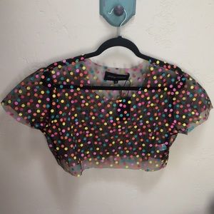 Vanessa Mooney Mesh Crop Top